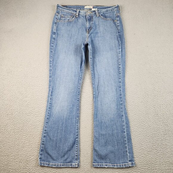Levi's Jeans Womens Size 8 Curvy Bootcut Mid Rise 515 Stretch Blue Denim Ladies - Picture 1 of 12